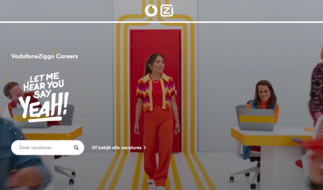 VodafoneZiggo is voor de tweede keer in de historie de winnaar geworden van de Digitaal-Werven-award voor de beste digitale sollicitatie-ervaring, ook wel bekend als de beste corporate recruitmentsite.