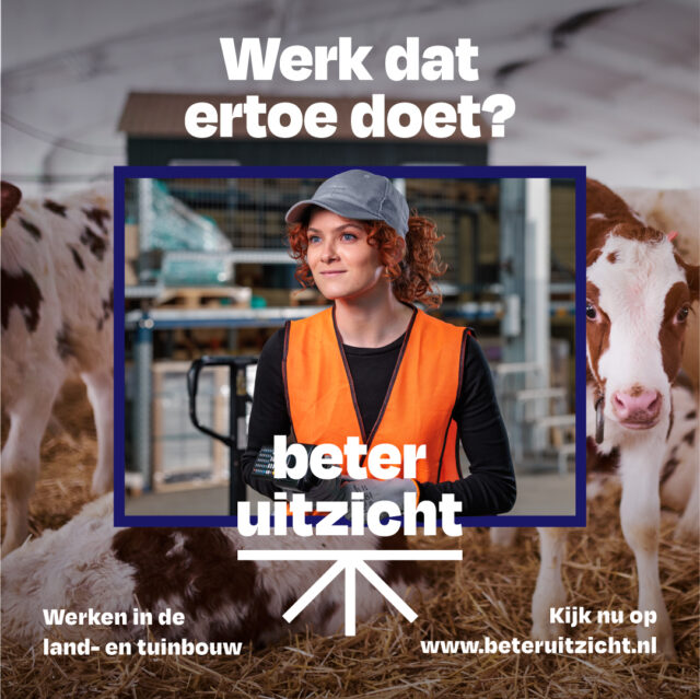 In de land- en tuinbouw zijn veel carrièremogelijkheden voor mensen die niet ‘met de klompen aan zijn geboren'. Beter Uitzicht brengt die kansen dichtbij. Lees de hele case van LTO Noord in de categorie Arbeidsmarktcommunicatie  voor de Werf& Awards 2025.