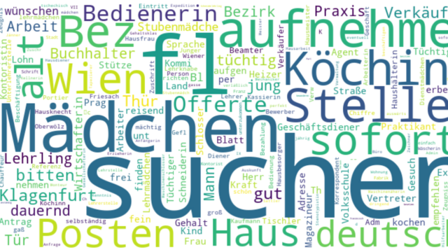 De universiteit van Graz in Oostenrijk is een A.I.-onderzoeksproject begonnen om ruim 100 jaar aan vacatures in kaart te brengen. Wat kunnen we daaruit leren over de arbeidsmarkt van toen - én nu?